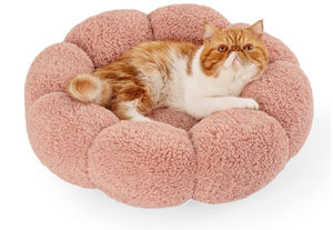 lot 490 image: Lesure Calming Cat Beds for Indoor Cats,  Extra Small Dog Bed Fits up to 15 lbs, Machine Washable, Pink 20