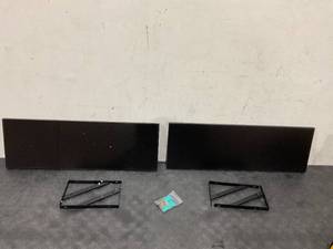 lot 265 image: LOT OF 2 Black Wall Mounted Shelves