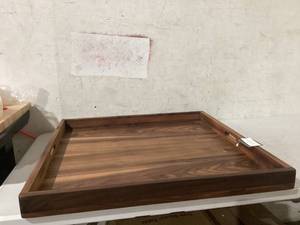 lot 439 image: Wooden Tray, Measures 24 x 24