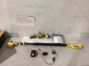 lot 442 image: 2-IN-1 Cordless Pole Saw & Mini Chainsaw, IMOUMLIVE Brushless Chainsaw