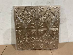lot 126 image: LOT OF 12 Art3d Drop Ceiling Tiles, Glue-up Ceiling Panel, Fancy Classic Style