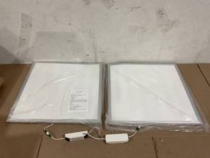 lot 142 image: LOT OF 2 LED Panel Ceiling Light, iMounTEK Ultra-thin Edge-lit Recessed Ceiling Lighting, 48W