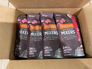lot 170 image: LOT OF 12 Instinct Raw Boost Mixers Freeze Dried Raw Dog Food Topper, Grain Free 14 Ounce