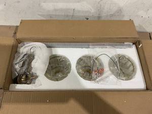 lot 85 image: 3 Gold Light Fixture for the Bathroom
