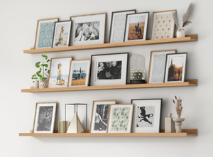 lot 224 image: LOT OF 3 Axeman Picture Ledge Shelf