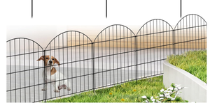 lot 341 image: LOT OF 10 FOREHOGAR Metal Garden Fence