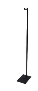 lot 364 image: Only Garment Racks Black Metal Floor Standing Costumer