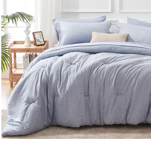 lot 371 image: UNILIBRA King Blue Comforter Set