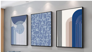 lot 377 image: LOT OF 3 FCHUI Framed Canvas Wall Art
