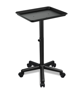 lot 381 image: Chetunju Salon Rolling Tray with Adjustable Height on Wheels