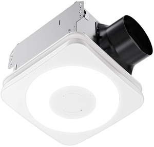 lot 10 image: OREiN OL003 Bathroom Exhaust Fan with Light, 40W Bathroom Fan with Humidity Sensor, 160 CFM 1.0 Sones Bathroom Vent Fan with Light For Home