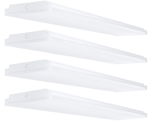 lot 45 image: LOT OF 4 ANTLUX 72W LED Office Lights Ceiling 4FT LED Wraparound Light, 8600 Lumens