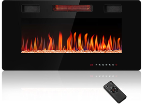 lot 77 image: R.W.FLAME Inserted and Wall Mounted Electric Fireplace