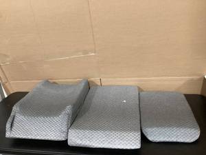 lot 220 image: LOT OF 3 Grey Wedge Pillows