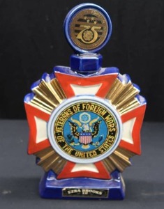 lot 86 image: 75TH ANNIVERSARY VETERAN OF FOREIGN WARS DECANTER