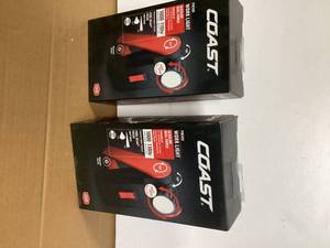 Lot of 2 Coast Standing Work Lights PM300 1000 Lumen Focusing Magnetic LED Pocket-Size Customer Returns See Pictures
