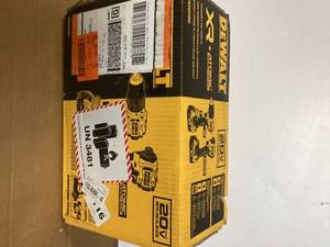 DEWALT 20V MAX XR Hammer Drill and ATOMIC Impact Driver 2 Tool Cordless Combo Kit with (2) 4.0Ah Batteries, Charger, and Bag Customer Returns See Pictures