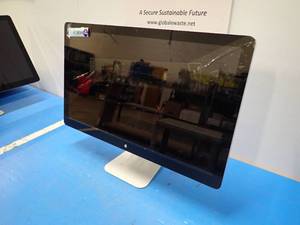 lot 10 image: Apple&nbspThunderbolt Display A1407  27 screen with 2560 x 1440 HD Resolution  Cracked screen  Includes power cable and display cables