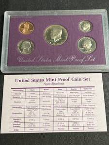 lot 27 image: 1989 US MINT PROOF SET