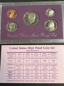 lot 28 image: 1990 US MINT PROOF SET