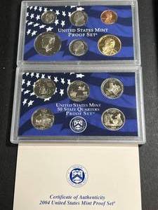 lot 45 image: 2004 US MINT PROOF SET