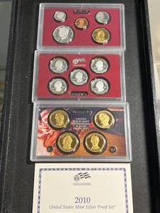 lot 59 image: 2010 US MINT SILVER PROOF SET