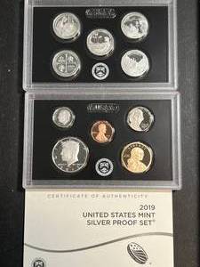 lot 63 image: 2019 US MINT SILVER PROOF SET