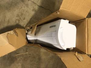 Vornado Transom 26 in. 4-Speeds Window Fan with Remote Control Reversible Exhaust Mode Weather Resistant Case Whole Room Customer Returns See Pictures