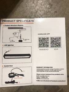 Car Bar LED Light customer Return see Pictures