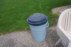2 - Plastic GarbageStorage Cans