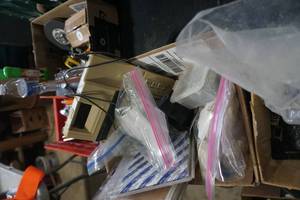 Lot of Cabinet Hinges and Components In Assorted Styles