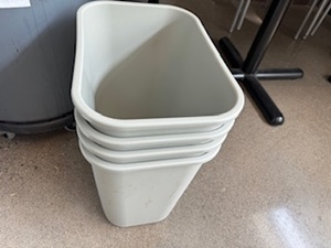 lot 71 image: Nine Garbage CansTrash Cans