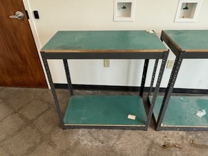lot 72 image: Pair of Metal Storage Shelves
