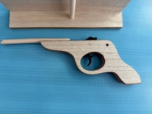 lot 89 image: Wood Rubber Band Game