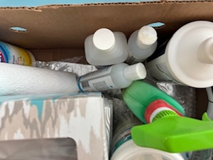 lot 38 image: Cleaning Supplies, Gloves, Hand Sanitizer and More