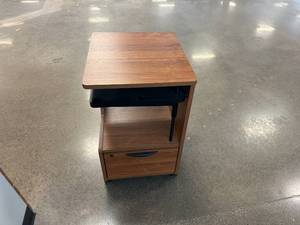 lot 113 image: Rolling Cart with Pullout Drawer and Table