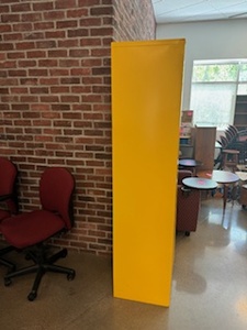 lot 8 image: Bright Yellow Two Door Cabinet