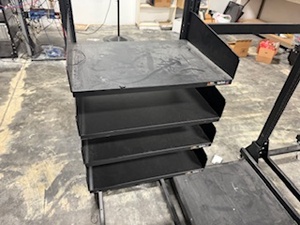 lot 16 image: Rolling Computer Rack (3 Sections)