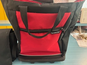 lot 139 image: Two Travel Bags Travel Club Rolling Bag and Over the Shoulder Bag