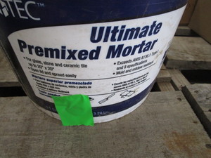 lot 113 image: Premixed Mortar, Two 3-12 Gallons