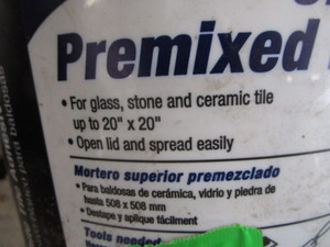 lot 115 image: Premixed Mortar, Two 3-12 Gallons