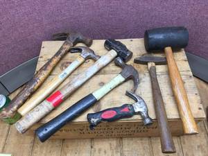 lot 84 image: Group Hammers - Rubber Mallet