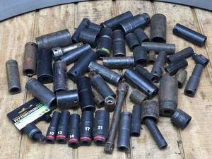 lot 109 image: Variety Impact Sockets 38 - 12 Dr