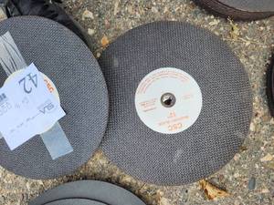 lot 42 image: Lot of (10) 12 Concrete Saw BladesDiscs