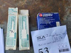 lot 53 image: Lot of (3 Boxes) Brad Finish Nails - 16GA 1-14, 18GA 1-316, 18GA 1