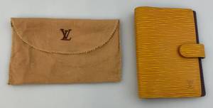 lot 3 image: EST  $125.00 - $175.00 Vintage Louis Vuitton Epi Agenda Cover With Dust Bag  (Great Pre-Loved Condition) 4W x 5 34T