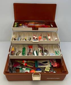 lot 80 image: Vintage Flambeau 1744 Tackle Box With Tackle