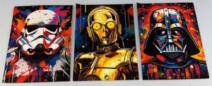 lot 118 image: Misc. 12 x 15 Colorful STAR WARS CANVAS Prints