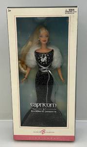 lot 138 image: Vintage Barbie Zodiac Collector Doll Capricorn December 22 To January 19 Pink Label (NIB)