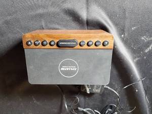 lot 149 image: Anjank Wooden Digital Alarm Clock with FM Radio and USB Charger